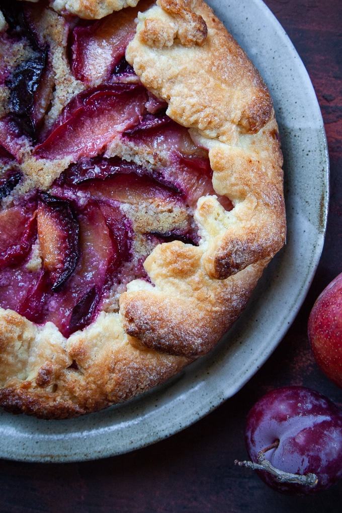 Plum Galette with Almond Frangipane Filling. Photo and recipe by Irvin Lin of Eat the Love.