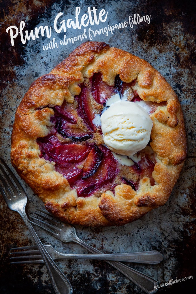 Plum Galette with Almond Frangipane Filling