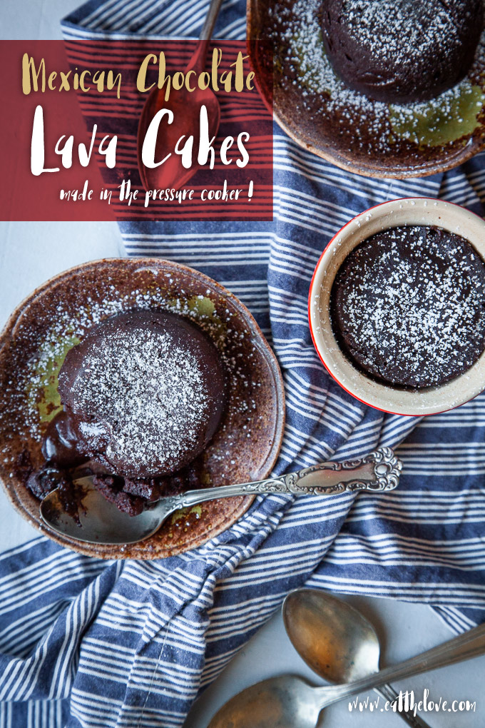 Molten chocolate cake top instant pot