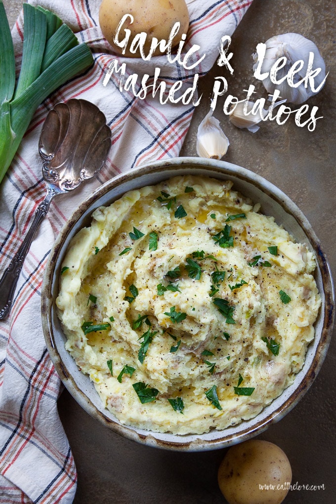 Garlic and Leek Mashed Potatoes