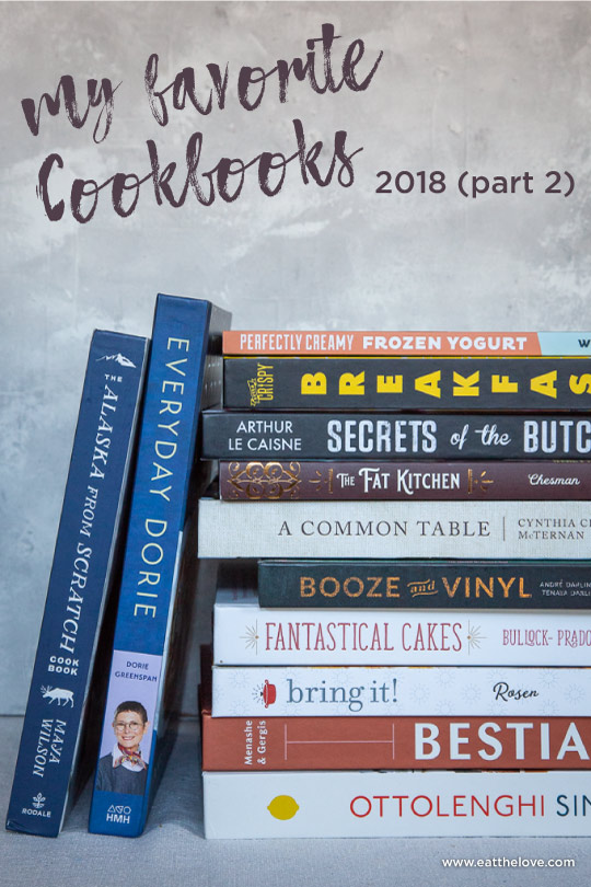 Roundup of Cookbooks released in 2018, part 2