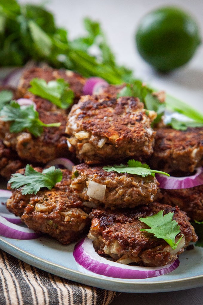 Spiced Lamb and Beef Kebabs