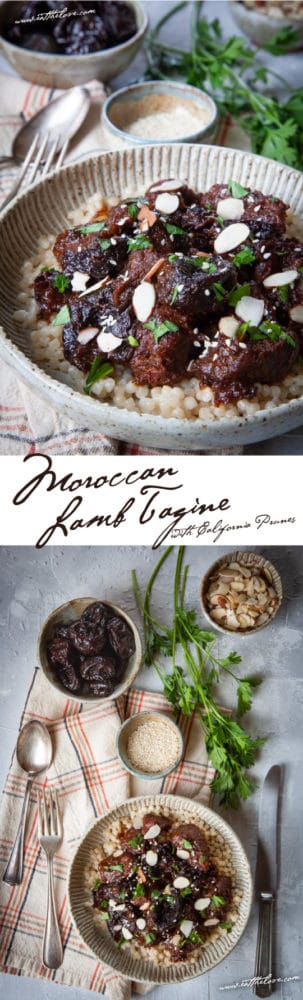 Traditional Moroccan Lamb Tagine with Prunes. #easy #lamb #recipe #stew #tagine #moroccan #mediterranean #maincourse #prunes