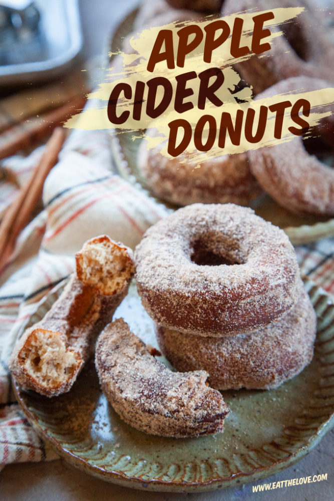Apple Cider Donuts on a plate.