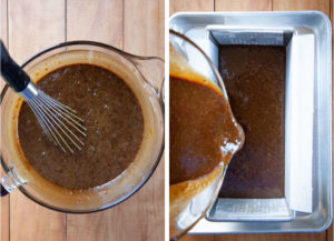 Pour batter into prepared pan.