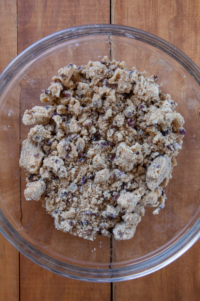 Crumb topping for the banana bread