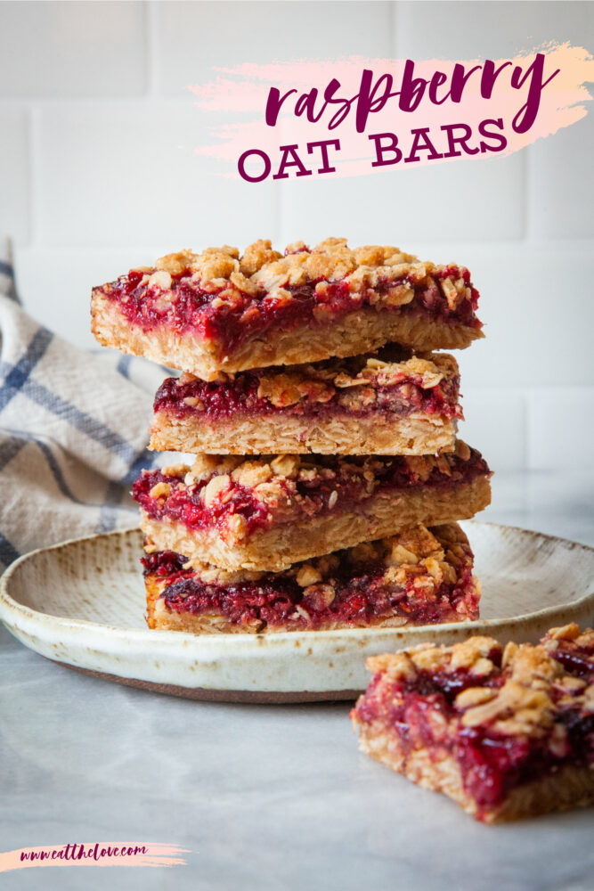 Raspberry Oat Bars