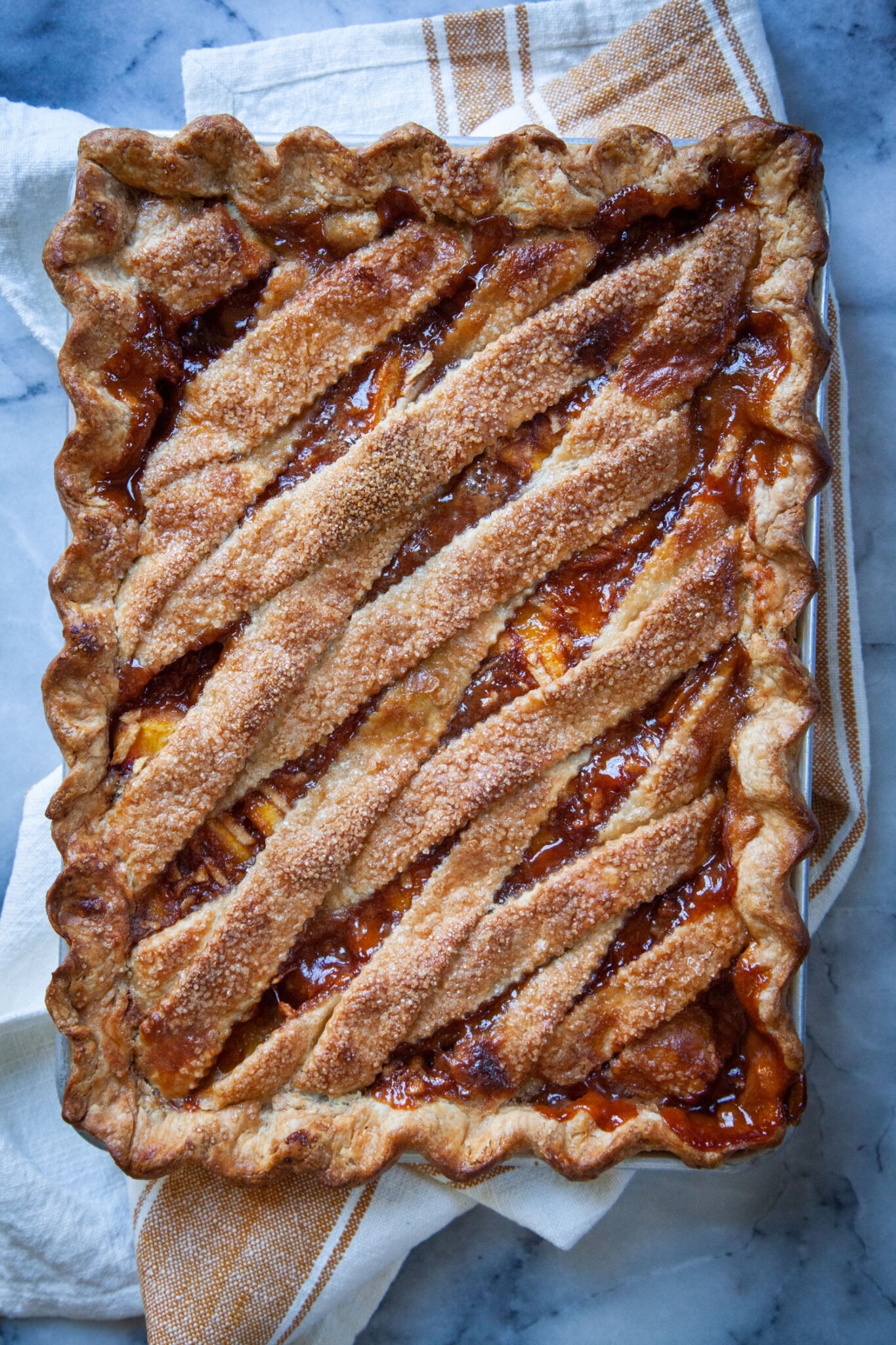 Peach slab pie peach slab pie recipe eat the love