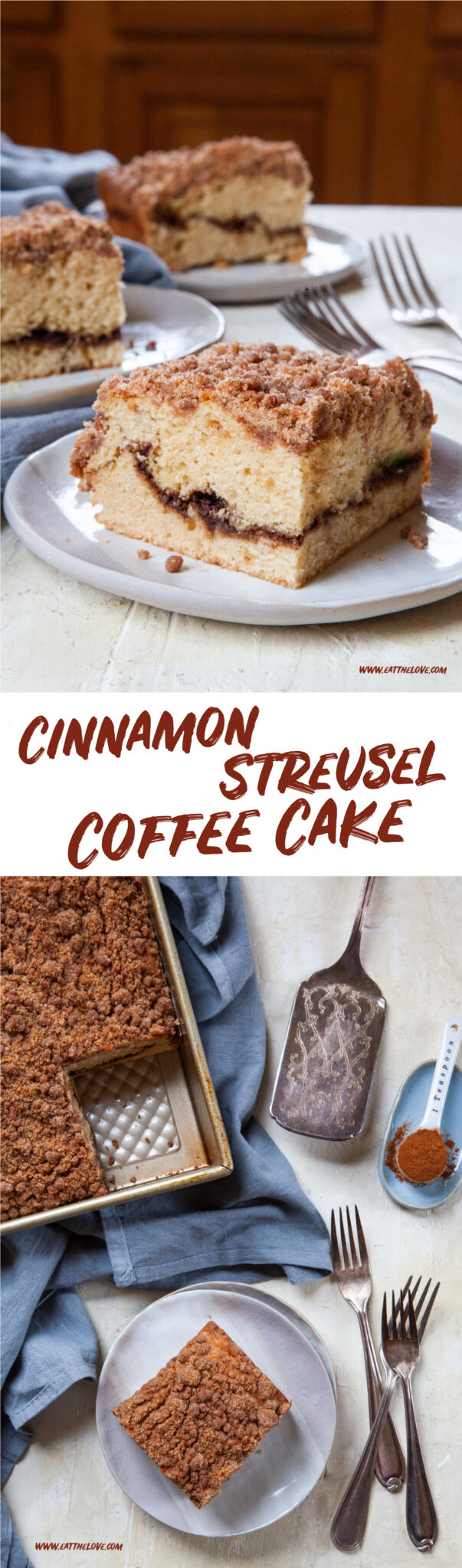 Cinnamon Streusel Coffee Cake Eat The Love