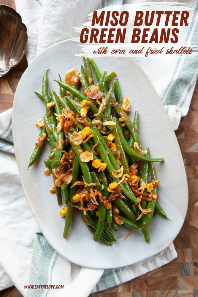 Miso Butter Glazed Green Beans