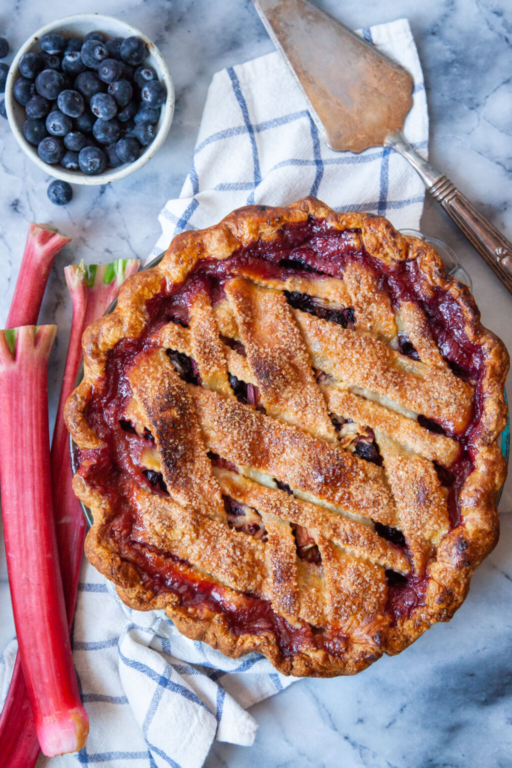 Blueberry Rhubarb Pie Bluebarb Pie Eat the Love