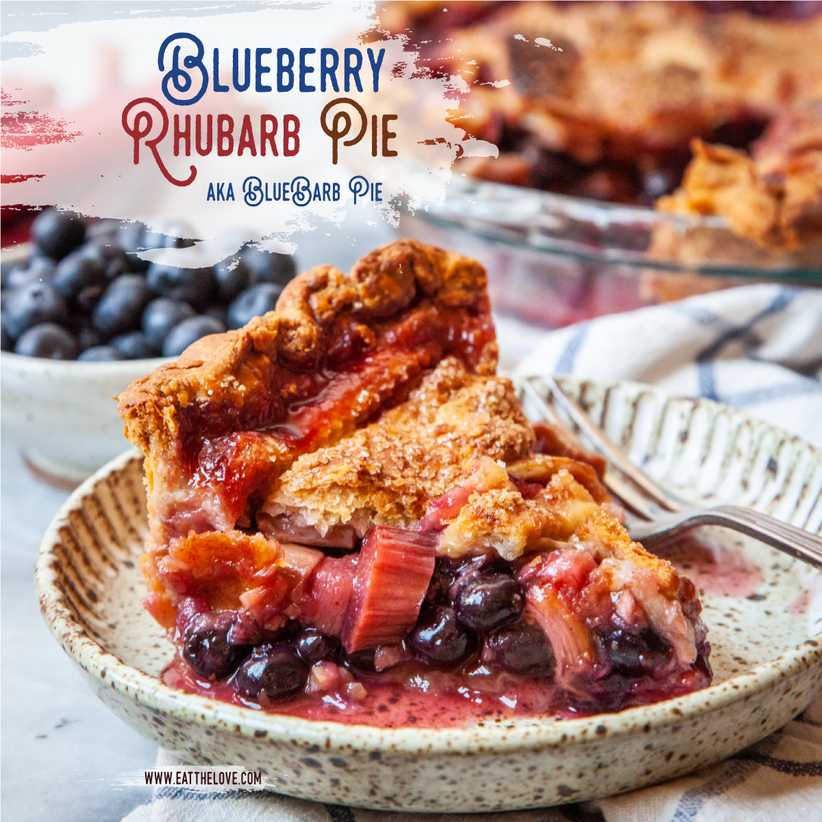Blueberry Rhubarb Pie Bluebarb Pie Eat the Love